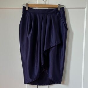 AKIRA Deep Blue Asymmetrical Skirt